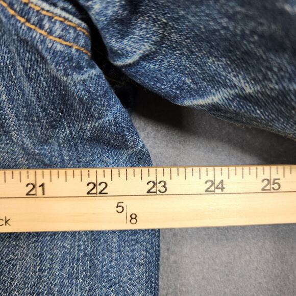 Levis Mens Jean Jacket XL Trucker 72334 Type 3 Blue Bleach Wash Distressed Chore - Picture 5 of 16